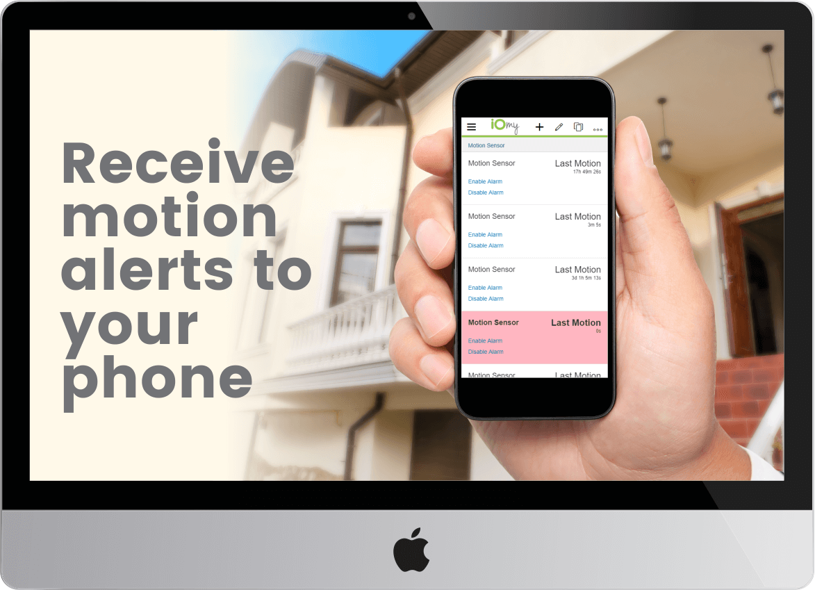 Receive motion alerts to your phone